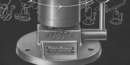 Wilton introduced the Pow-R-Arm line in the 1950s.